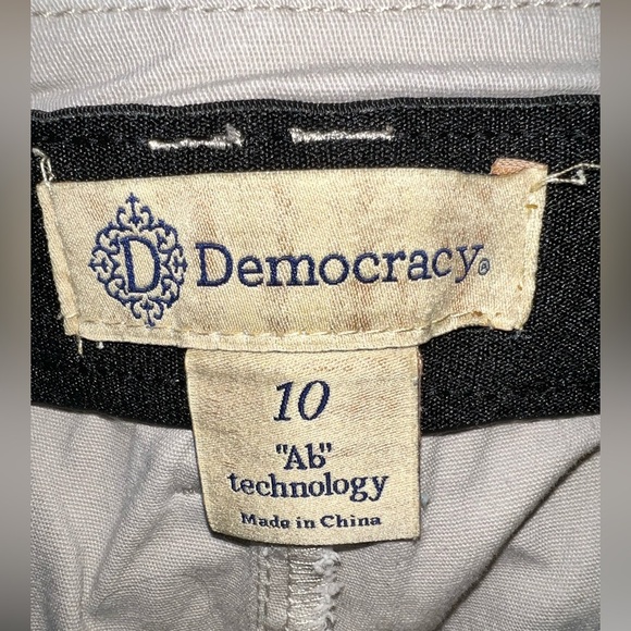 Democracy Flax Skyrise Ab Solutions Size 10 High Waist Barrel effect - Picture 6 of 10